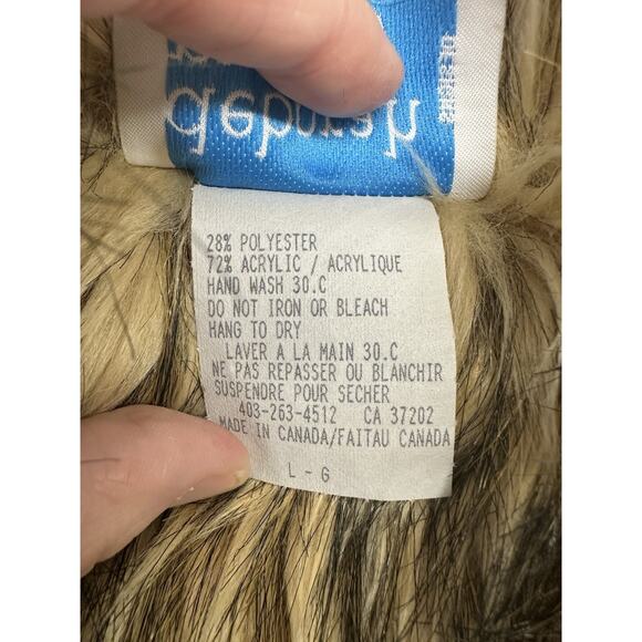 Deborah Murray Vest Womens Large Tan Faux Suede Faux Fur Lining Glam Fashion - Picture 4 of 10